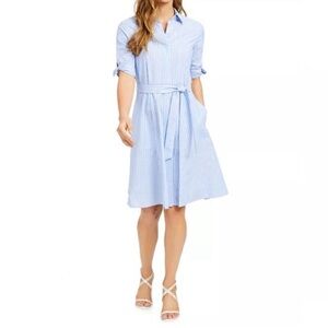 Calvin Klein Blue Striped Dress